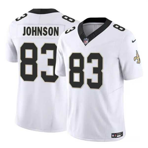 Men & Women & Youth New Orleans Saints #83 Juwan Johnson White 2023 F.U.S.E. Vapor Untouchable Limited Jersey